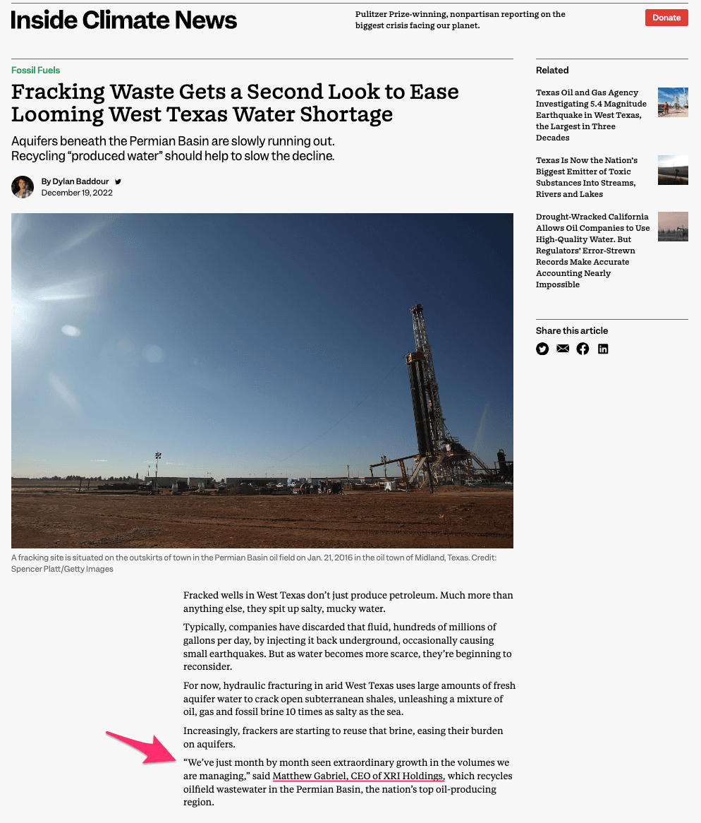 Inside Climate News example