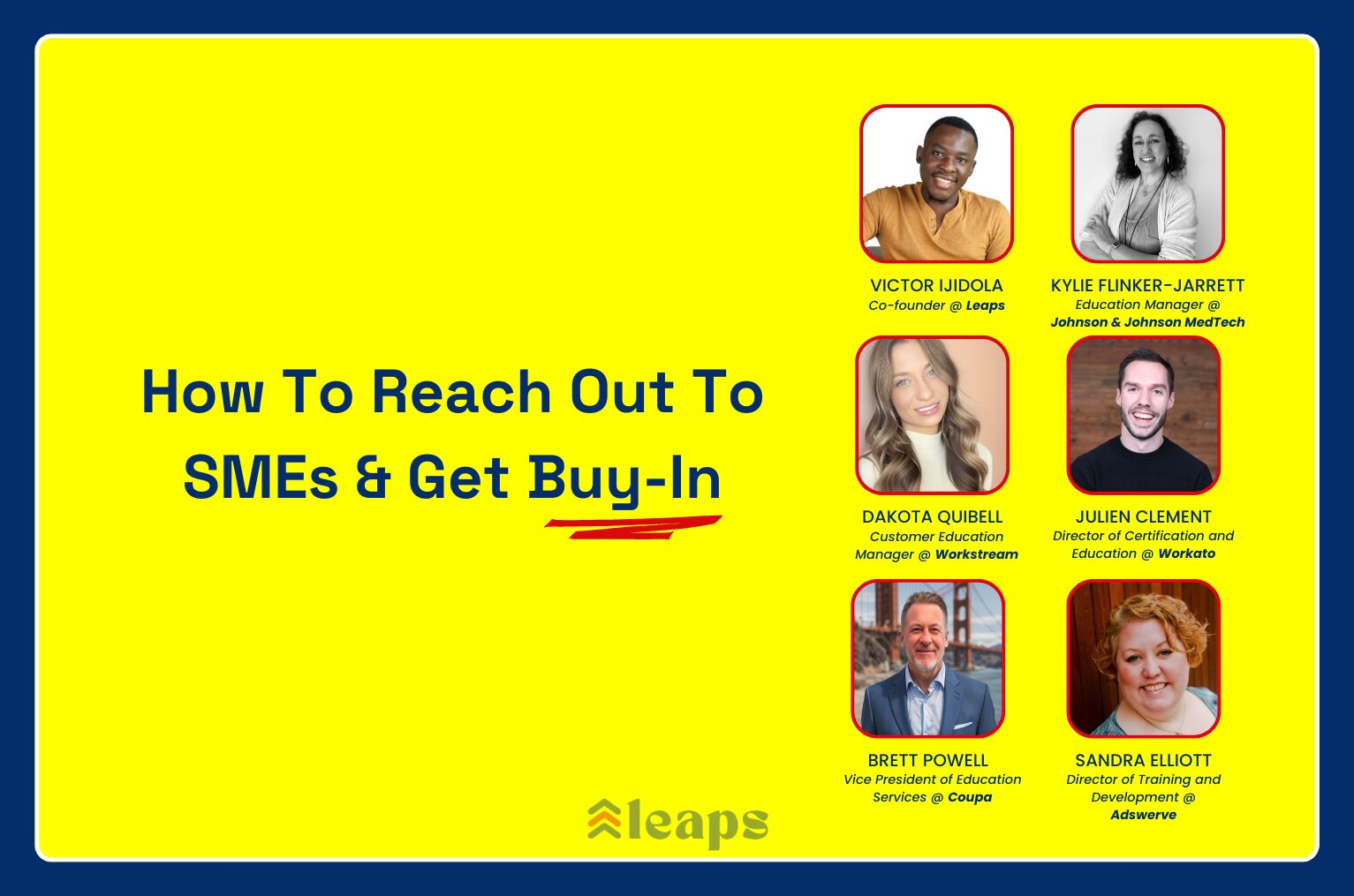 How To Reach Out To SMEs & Get Buy-In